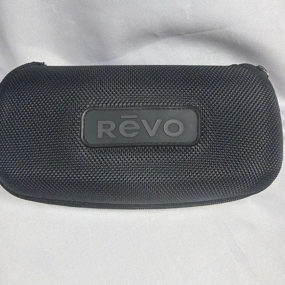 Revo Hard Shell Sunglasses Case Unisex OS Black Ballistic Nylon Zippered Sport